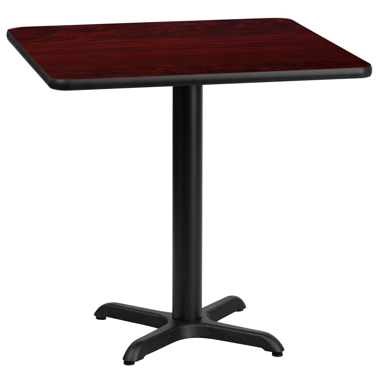 Emma and Oliver 30" Square Laminate Table Top with 22"x22" Table Height Base